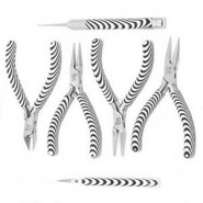 Beadsmith Zebra serie 6 delige tangenset met Etui